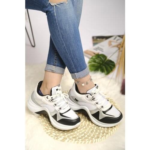 Twg 601 Color Detailed Thick Sole Women 'S Sneaker