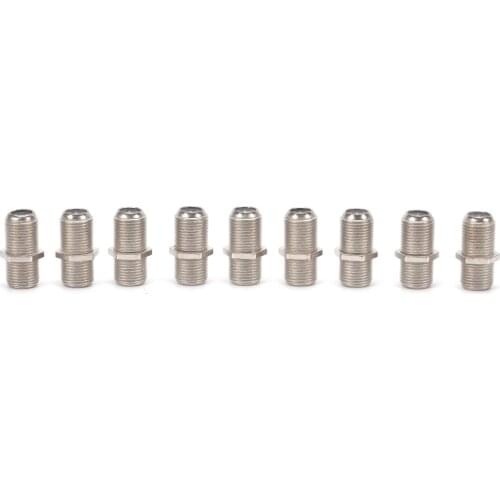 10 Pack F Type Coupler Adapter Connector Female F/F Jack RG6 Coax Coaxial Cable High quality /1pcs SMA RF Coax Connector Plug