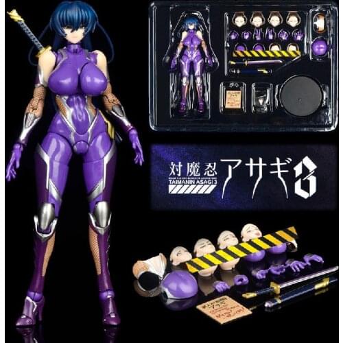 16cm Taimanin Series SECOND AXE Asagi Igawa Anime Figure Native Rocket Boy Collectible Model Doll Toys