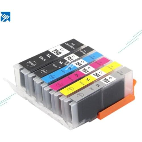 18PK PGI750 CLI751 for Canon MG6370 MG7170 MG7570 IP8770 MG6770 MG6670 compatible ink Cartridge PGI-750 CLI-751 Grey full ink