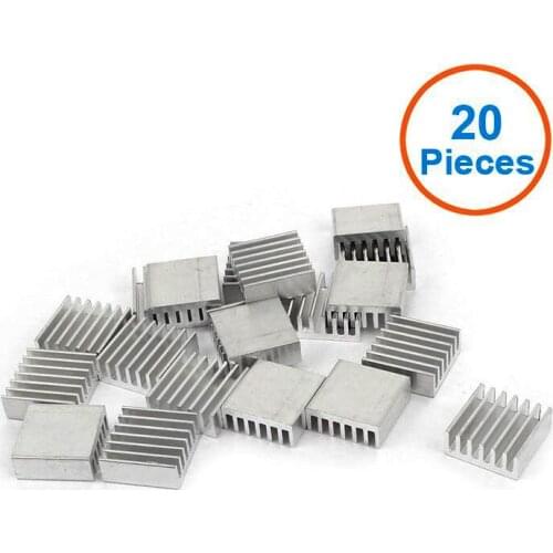 20 Pcs Aluminum Heat Sink Radiator Heatsink For CPU GPU Electronic Chipset Heat Dissipation