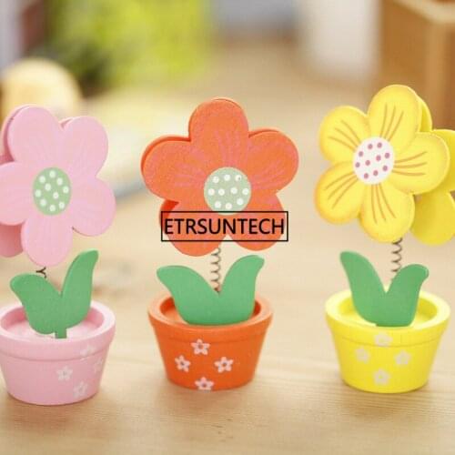20Set Table Photo Message Holder Clips Wood Plante Shape Clips Wedding Favors Desk Number Notes Clip