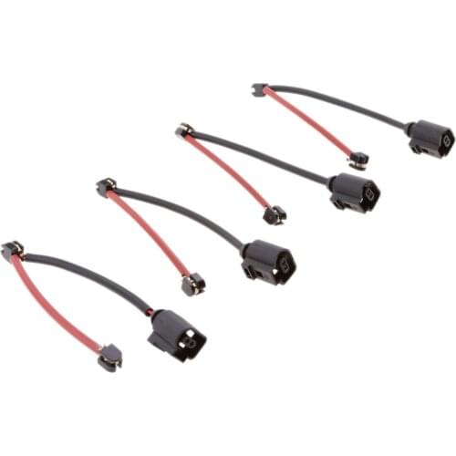 4 Pieces Front and Rear Brake Pad Wear Sensor for Audi Q7 Porsche Cayenne