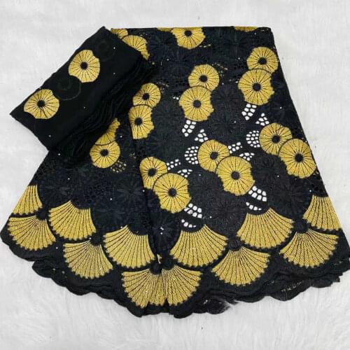 7yards Tissu African Dry Lace Fabrics Swiss Voile Lace In Switzerland 2020 High Quality Stones Lace African Bazin Brode Lace