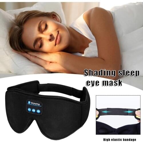 Wireless Sleeping Headphones Compatible with Bluetooth 5.0 Multipurpose Washable Blindfold for Home Travel Sleeping Headphones