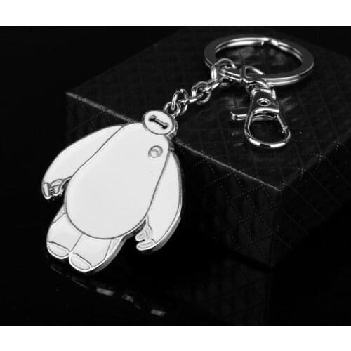 BIG HERO6 Keychain Cartoon Baymax Pendants Key Ring for Bags Girls Women Accessories Key Chains Jewelry of Anime
