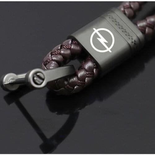 Car key chain pendant Metal key ring pendant Car key lanyard Hand-woven rope for opel insignia astra j h corsa accessories