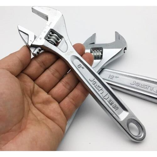 8/10/12/15 inches wrench big open end spanner high-carbon steel adjustable multi-functional wrenches useful household tools