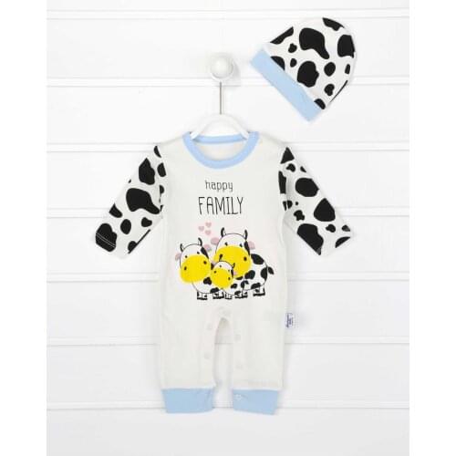 Blue Baby Boy Hat Jumpsuit
