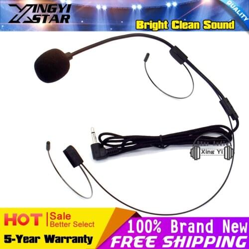 3.5 mm Plug Headworn Headset Condenser Microphone Mic Mike For Computer Teaching Speech PC Laptop Tour Guide Amplifier Speaker