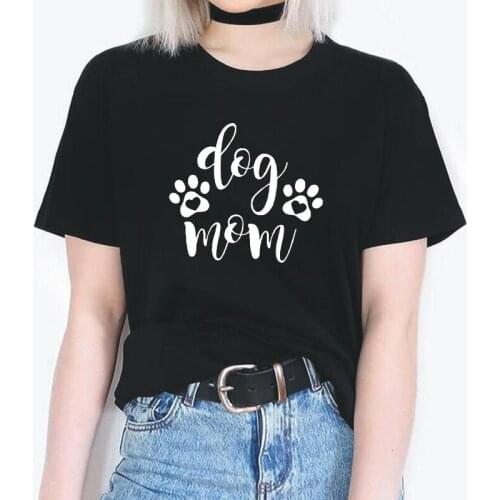 Fashion Tee Shirt Femme Funny Dog Paw Love Pet Print T Shirt Women Tops Summer Short Sleeve Casual Harajuku Shirt Camiseta Mujer