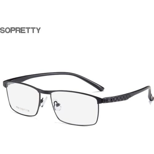 2020 Newest Business Mens Optical Glasses Frames ,Metal Hinge Prescription Glasses for Myopia & Prescription Eyeglass HF9808