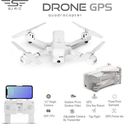 SJRC Z5 RC Drone Professional GPS RTF 5G WiFi FPV 1080P Camera With GPS Follow Me Mode RC Quadcopter vs XS809 B5W JJPRO X5 F11