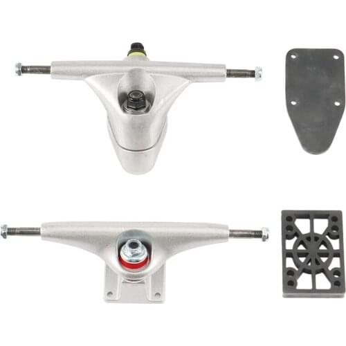 HOT Arrival 6.25Inch Longboard Trucks Skateboard Bridge Spring Shock Absorption Trucks Aluminium Alloy Longboard Bridges Kit