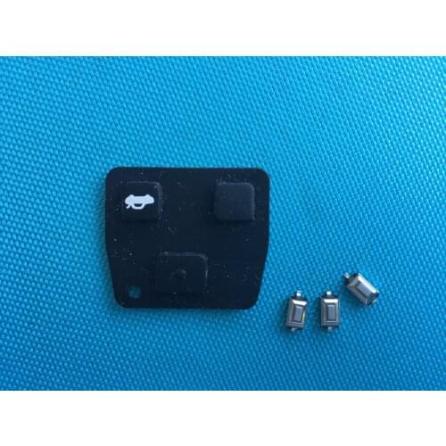 1Pcs/Lot Replacement Rubber Pad For Toyota Rav4 Avensis Camry Corrola Avalon 2 3 Button Remote Key Fob Case Switch Shell Parts