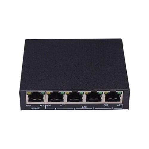 5-Port/4 POE Power over Network Switchs Desktop Switch 10/100 Mbps Ethernet Network Switcher