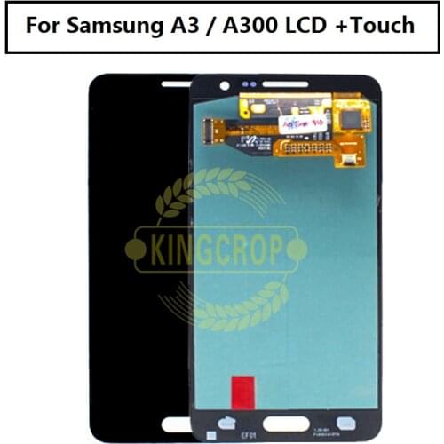 Super AMOLED For Samsung Galaxy A3 A3000 A300 A300X A300F LCD display with touch screen digitizer Assembly for Samsung A300 lcd