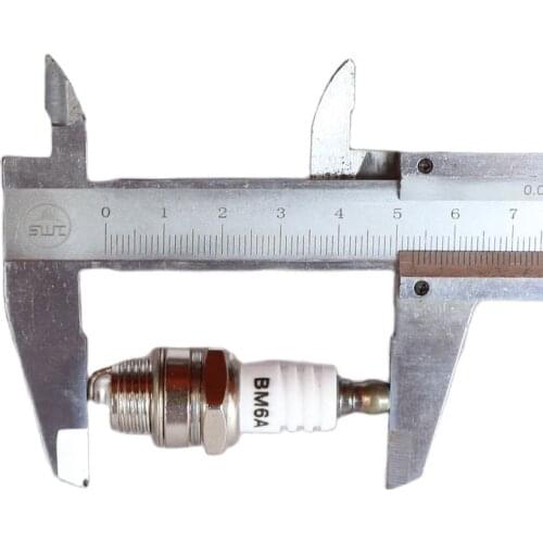 2PCS BM6A Spark Plug Glow Plug Standard Spark Plug BM6A, Small Engine Replacemnet for 2-stroke Chainsaw Lawn Mower Strimmer