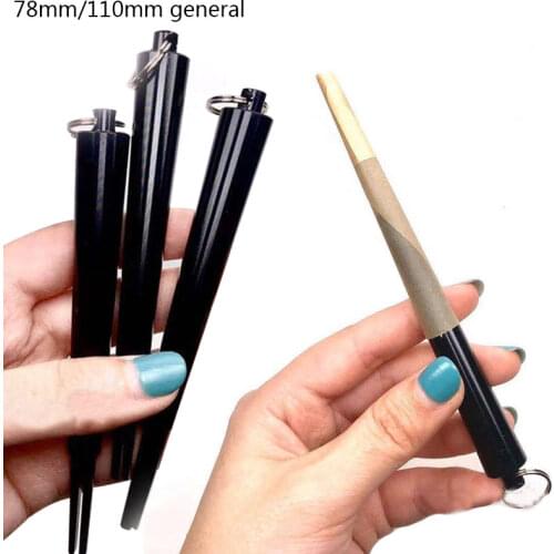 78mm/110mm Universal Horn Tube Cigarette Maker, Metal Empty Cigarette Tube Cigarette Rod, Manual Combination Cigarette Maker