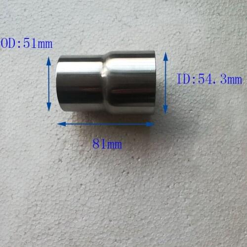 Universal 51mm To 54mm Motorcycle Exhaust Adapter Reducer Connector Pipe