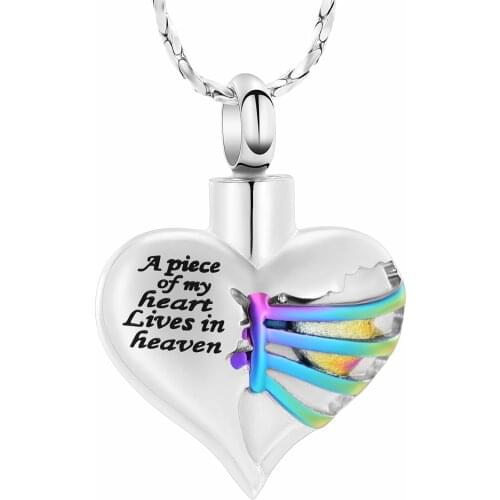 Heart Urn Necklace for Ashes Cremation Jewelry Keepsake Memorial Jewelry for Loved One