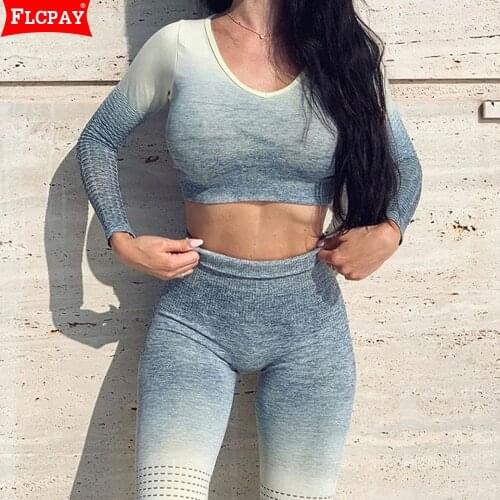 Workout Sets Women 2 Piece Yoga Legging Outfits Cropped T Shirt Crop Top Active Gym Clothes Tracksuit Jumpsuits Set Sportwear
