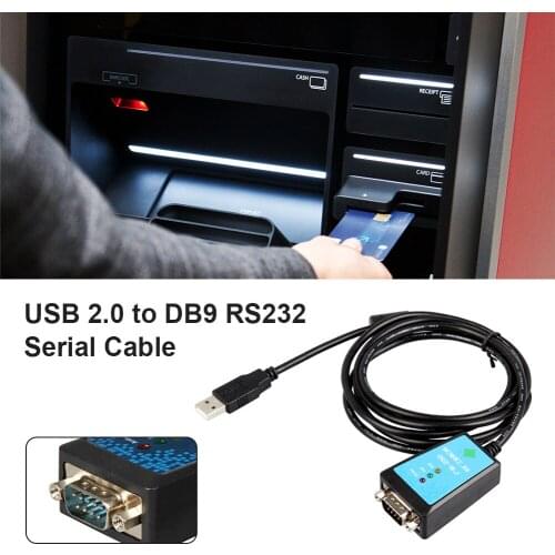 1PCS HL-340 New USB to RS232 COM Port Serial PDA 9 pin DB9 Cable Adapter support Windows7-64