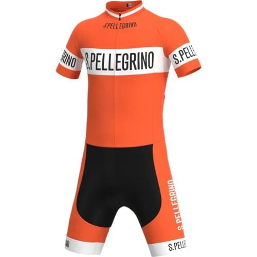 1976 Competition S.PELLEGRINO Team Retro Man Cycling Jumpsuit Triathlon Bike Short Jersey Skinsuit Suit maillot ciclismo hombre