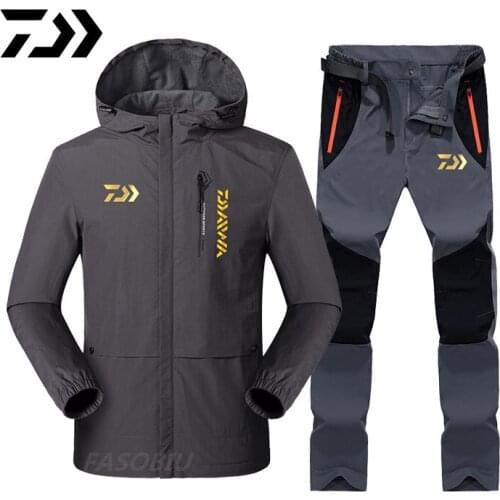 2020 Daiwa Sports Outdoor Fishing Clothing Quick-drying Pants Mens Thin Fishing Suit Breathable Sunscreen Hiking Fishing Jacket