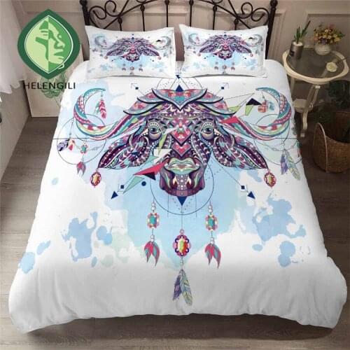 HELENGILI 3D Bedding Set Magic Alchemy Print Duvet Cover Set Bedclothes with Pillowcase Bed Set Home Textiles #YC-206