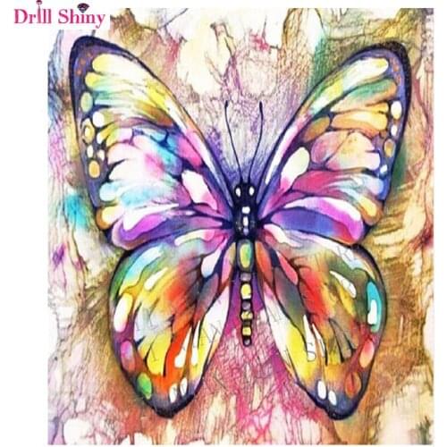 Diamond Paintings full round Colorful Butterflies Cross Stitch Diamonds Embroidery Mosaic Home Wall Artworks Decorations Gifts
