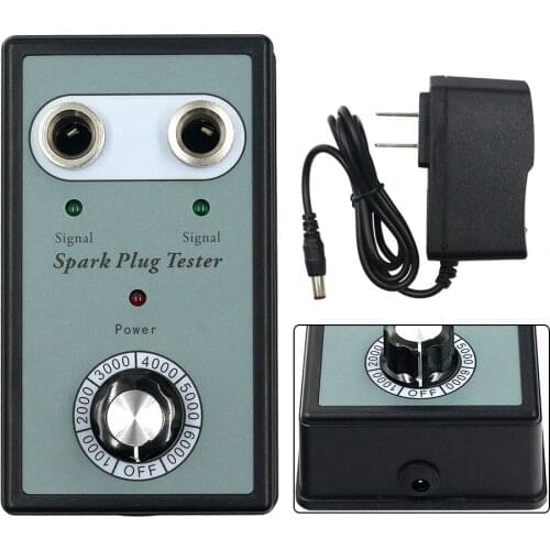 Car Spark Plug Tester Detector Ignition Plug Analyzer Diagnostic Kit Two Channel Adjustable Dual Hole Ignition Detector