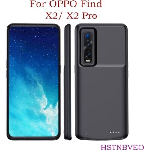 HSTNBVEO 6800mAh Portable Battery Charger Cases for OPPO Find X2 Battery Case PowerBank Cover For OPPO Find X2 Pro Charging Case