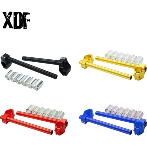 CNC 31/30/26mm Clip On Ons Fork Motorcycle Handlebar Racing Adjustable Handlebars Racer Moto Modification Separation Handle Bar