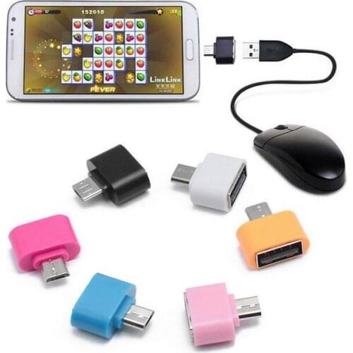 Colorful Micro USB To USB OTG Mini Adapter Converter For Android Smart Phone Otg Converter Cable Usb Otg Adapter