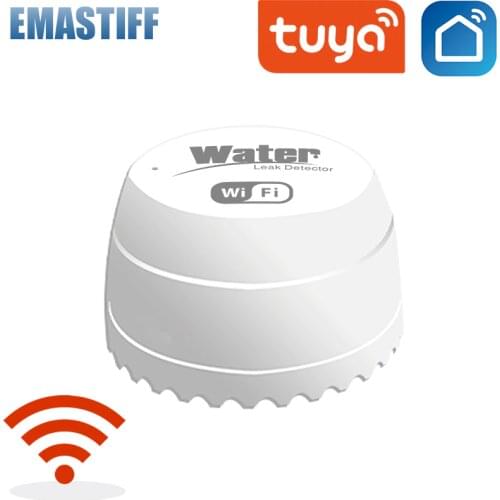 Tuya Wifi Water Detector Leakage Sensor Alarm Security Leak Detector Sound Smart Life APP Flood Alert Overflow alarm