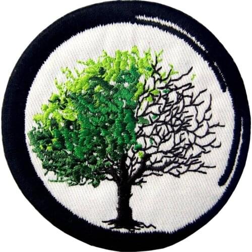 Embird Embroidered Patches for Jeans Tree Ceo-Friendly Handmade 3D Badge