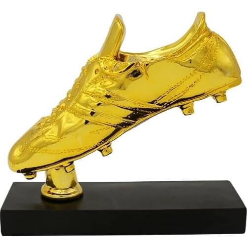 Resin Football Golden Boot Trophy Champions Soccer Trophies Football Fan Gift Goalkeeper Golden Gloves Statues Decor Crafts