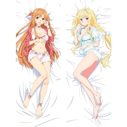 Gubang Anime Sword Art Online SAO 2021-July Update Yuuki Asuna Pillowcase Hugging Pillow Cover Case Dakimakura Body Pillow Case