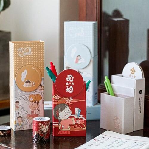 Pencil Case Multifunctional Foldable Standing Pen Holder Pencil Case Student Pencil Case Creative Pen Holder