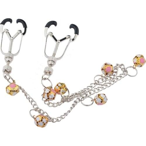 Metal Nipple Clamps Slave BDSM Torture Breast Stimulator Adult Games Fetish Women Nipple Clip Sex Tools For Couples Erotic Toys