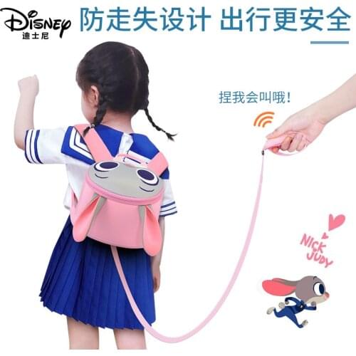 Authentic Disney Baby Kindergarten Schoolbags Male and Female Baby 1-3 Years Old Children Cartoon Anti-lost Small Backpack