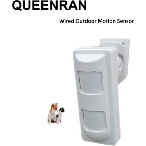 Wired Dual PIR&Microwave Motion Sensor Anti-Pet Immunity Outdoor PIR Motion Detector Alarm System for Home Burglar Security