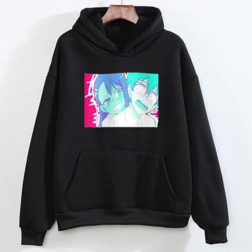 Nagatoro Anime Hoodie Harajuku Hip Hop Loose Women Kawaii Long Sleeve Sweatshirt Nagatoro Hoody Spring Streetwear Basic Clothes