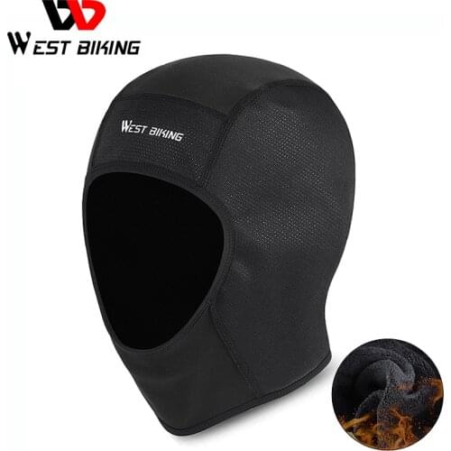 WEST BIKING Winter Cycling Motorcycle Helmet Cap Windproof Running Skiing Skull Caps MTB Bike Helmet Inner Liner Sport Headwear