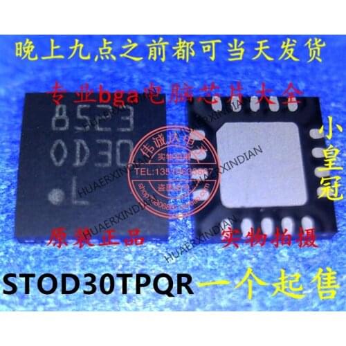 1Pieces New Original STOD30TPQR 8523 OD30 0D30 ST QFN16 In Stock Real Picture
