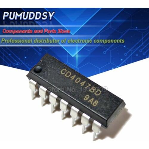 10PCS CD4047BE CD4047B CD4047 4047 DIP14 IC
