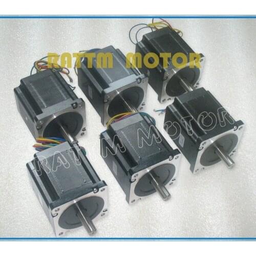 6pcs Quality NEMA34 878 Oz-in CNC stepper motor stepping motor/4.0A
