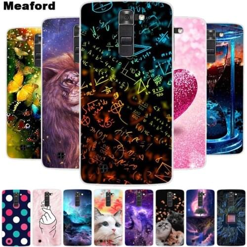 For LG K7 X210 EU Case Soft Silicone Cool Cartoon Case For LG X Power 2 Back Cover for LG K10 2016 2017 TPU Phone Fundas Fashion
