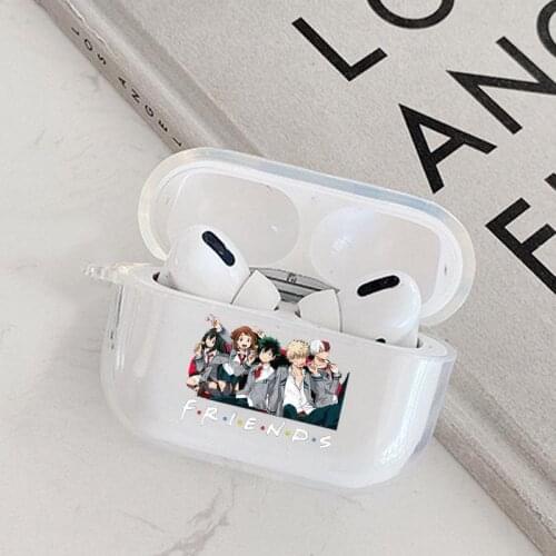 Luxury My Hero Academia Earphone Case for Apple Airpods Pro Wireless Earphone Charging Box Cover for Air Pods Coque